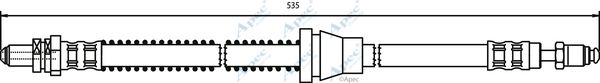 APEC BRAKING Pidurivoolik HOS3054